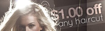 $1 off any haircut